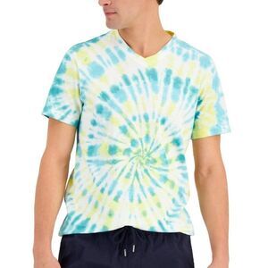 Sun + Stone Men's V-Neck Tie-Dye T-Shirt